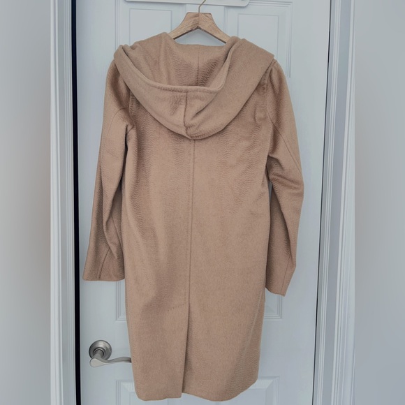 Max Mara Rialto Camel Hair Belted Short Hooded Coat - Picture 3 of 16